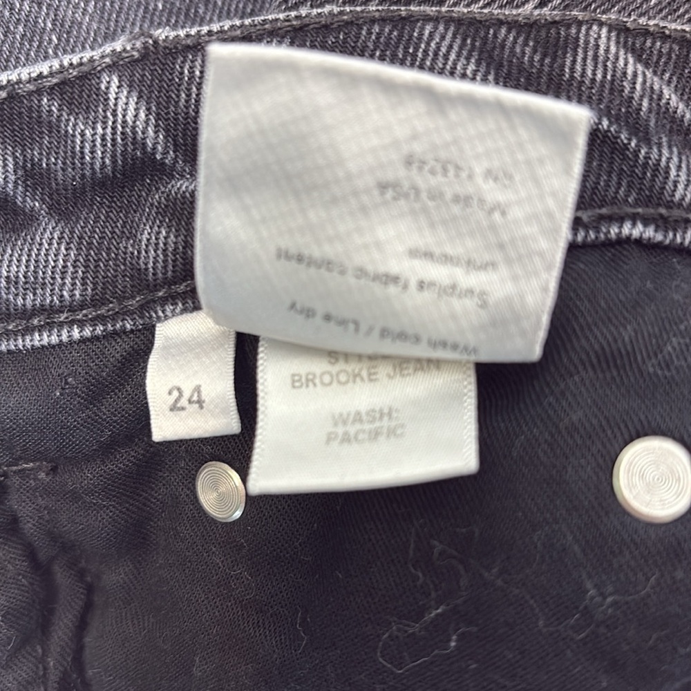 Reformation Brooke Jean Button Up In Pacific - Picture 5 of 5